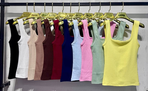 تاپ کبریتی ریز(کشباف) یقه خشتی قد ۵۸ سانت زنانه